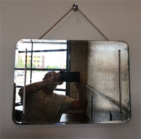 Antique Beveled Mirror - 19x15 (F)