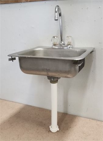 Small Stainless Service Sink...17x15x5