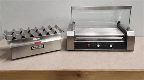 Hot Dog Roller/Bun Warmer/Hot Dog Trays