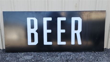 Nice Metal Frame Beer Sign...54x22