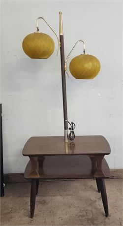 Vintage Table Lamp...26x16x23...63" Lamp Top