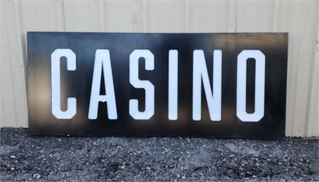Nice Metal Frame Casino Sign...54x22