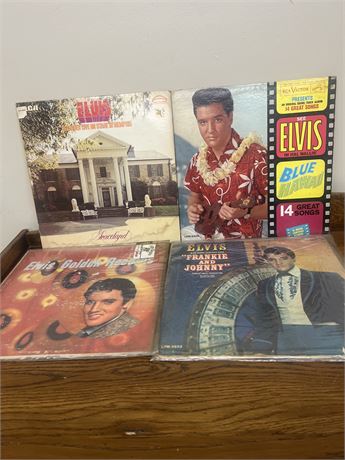 Four Vintage Elvis Presley Vinyl Albums