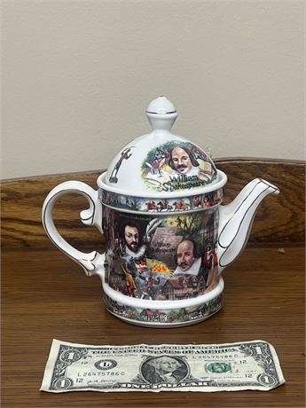 Vintage James Sadler England William Shakespeare Teapot