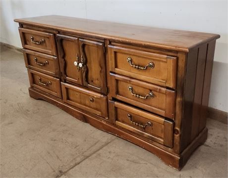 Solid Wood Dresser - 72x17x33
