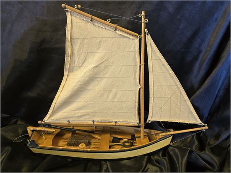 Chesapeake Sail Boat with crab trap and misc fishing gear