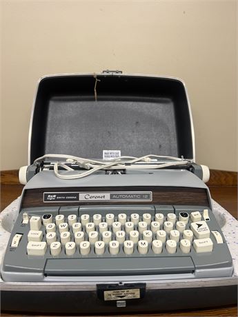Vintage 1960s Smith-Corona Coronet Electric Portable Typewriter