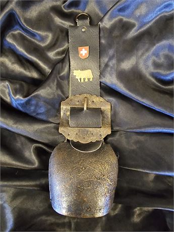 Swiss Pilatus Cow Bell with Strap