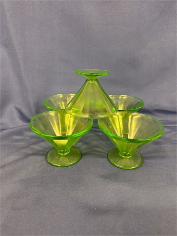 Federal Glass Desert Cups