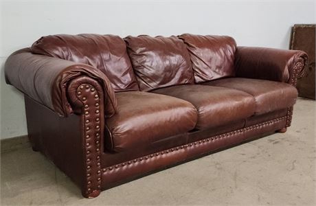 Nice & Comfy Leather Sofa - 94x42