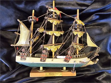 Vintage 1846 CLIPPER Whaling Ship Model