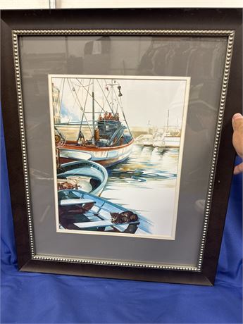 Framed Boat Picture