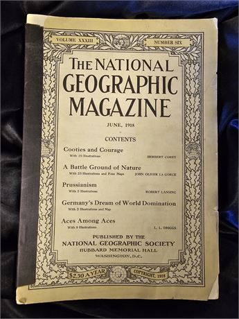 1918 June Edition The National Geographic