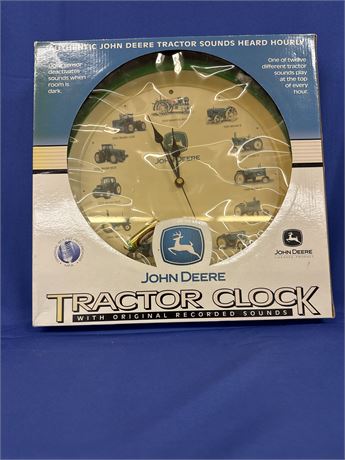 John Deere Tractor Clock