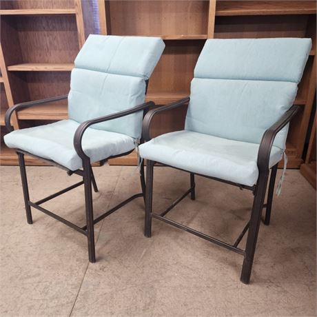 Patio Chair Pair w/ Cushions