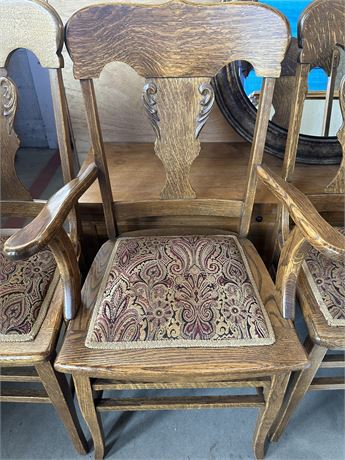 6 Gorgeous Refinished Antique Kitchen Chairs