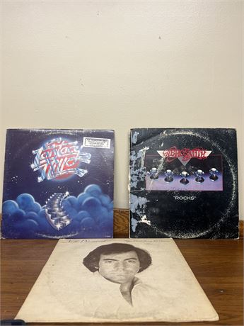 Set of 3 Rock Vinyl Records