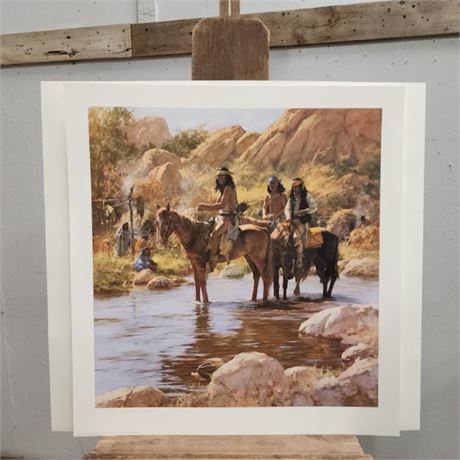 'The Soldiers Hat' 1993 Print Limited Edition 499/1000 By Howard Terpning