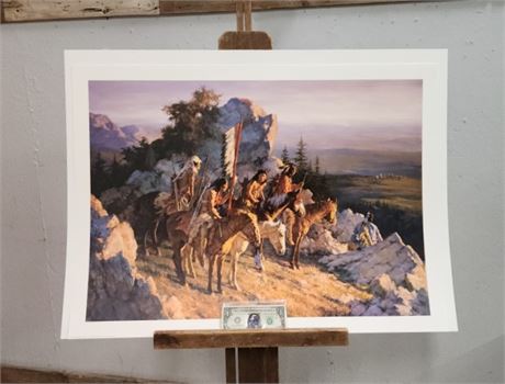 "Gold Seekers To The Black Hills" Howard Terpning S/N  #348/1000 Print w/ COA