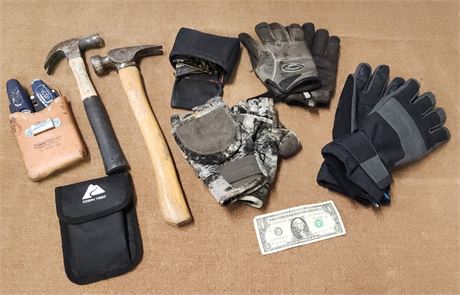 Carpenters Tools & Work Gloves