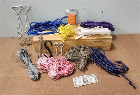 Assorted Ropes & Nylon Cords