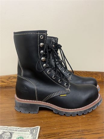 Bonanza Boots Sierra Logger Size 9 Leather Work Boots