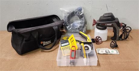 Spray Gun & Assorted Tools