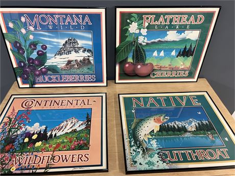 Set of 4 Montana Prints