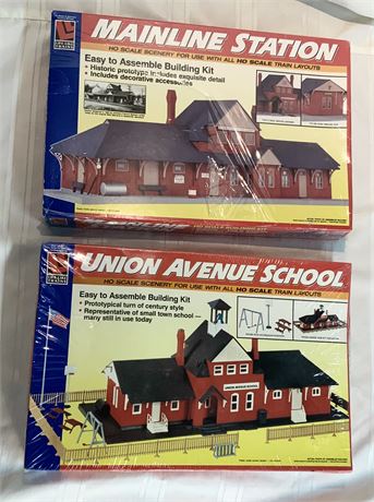 Union Avenue School & Mainline Station Ho Scale Building Kits
