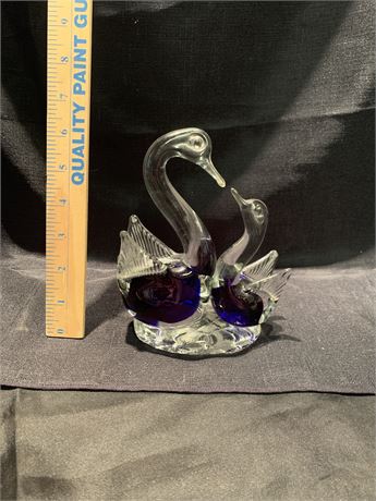 Glass Swan sculpture