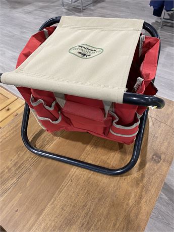 Garden Works Canvas Tool Bag and Stool