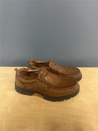 Size 11 Camel Crown Brown Casual Slip On Loafers