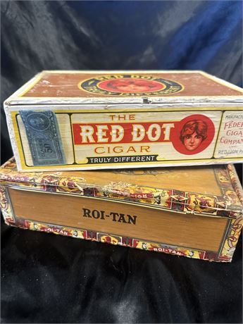 Vintage  cigar boxes