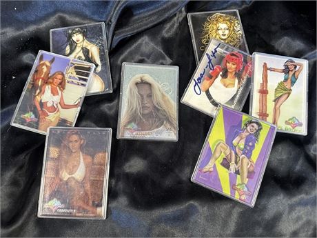Set of 8 Bench Warmer Trading Cards