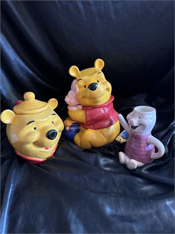 Disney Pooh Character Tea and Cookie Collectibles.