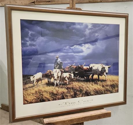 Tim Cox "Ahead of the Storm" Framed Print - 34x28