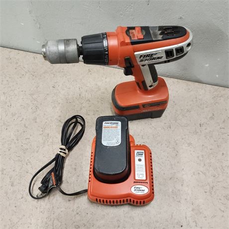 Firestorm Cordless Drill w/ 2 Batteries and Charger