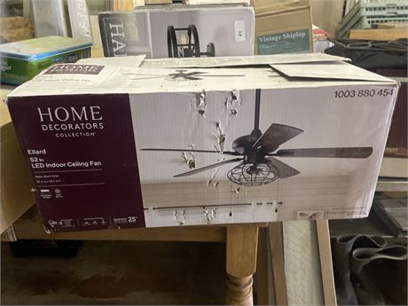 NEW! Home decorators collection fan
