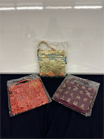 Oriental silk handbags