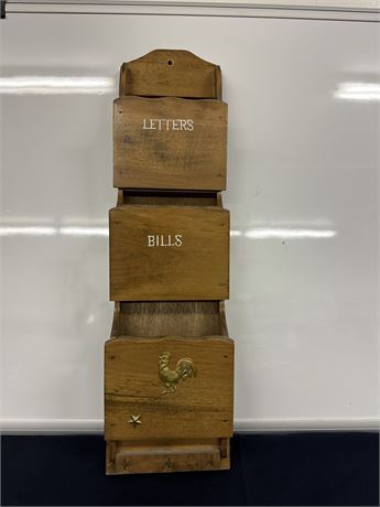 Vintage letter rack