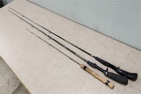 5' Fishing Rod Pair & Short Pole