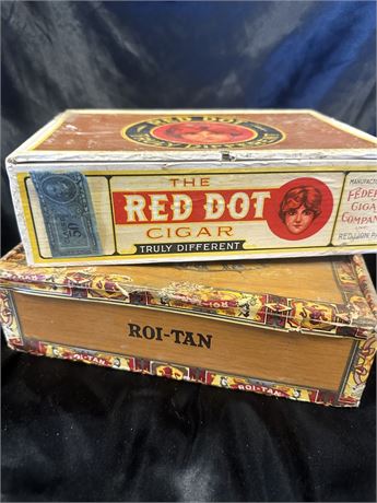 Vintage  cigar boxes