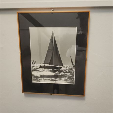 Framed Photo of Sailboat on the Water - 11x14