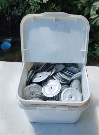 Bucket of Aluminum Reflector Plates