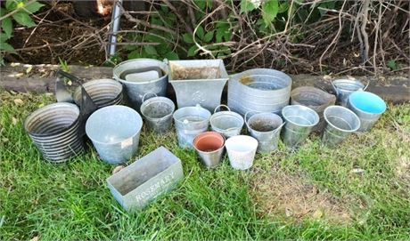 Assorted Pots & Baskets for Planting