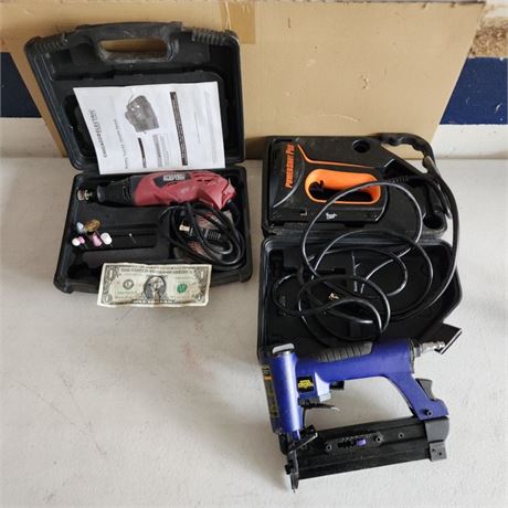Rotary Tool with Case & Stapler Pair