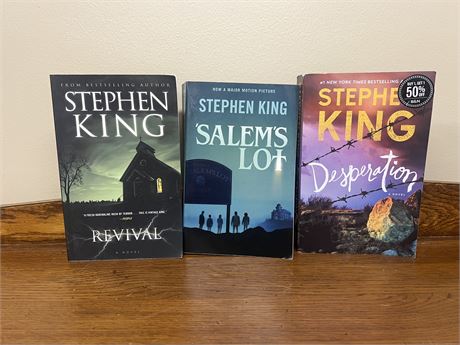 Set of 3 Stephen King Books