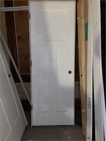 White Interior Door with Jamb