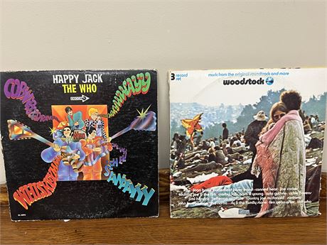 Woodstock Soundtrack Vinyl & The Who Happy Jack Mono Vinyl