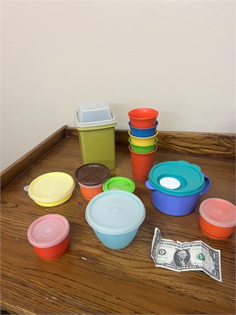 Vintage Tupperware and Cups